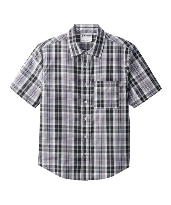 Everyday Magnetic Button-Down Shirt for Men : Navy Check Large