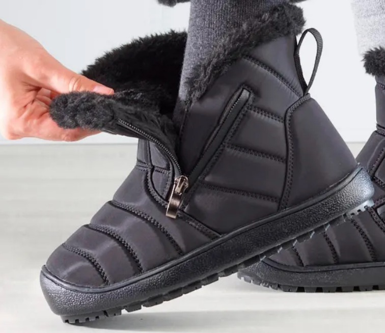 Women's Dual Zipper Extra Wide Winter Boots
