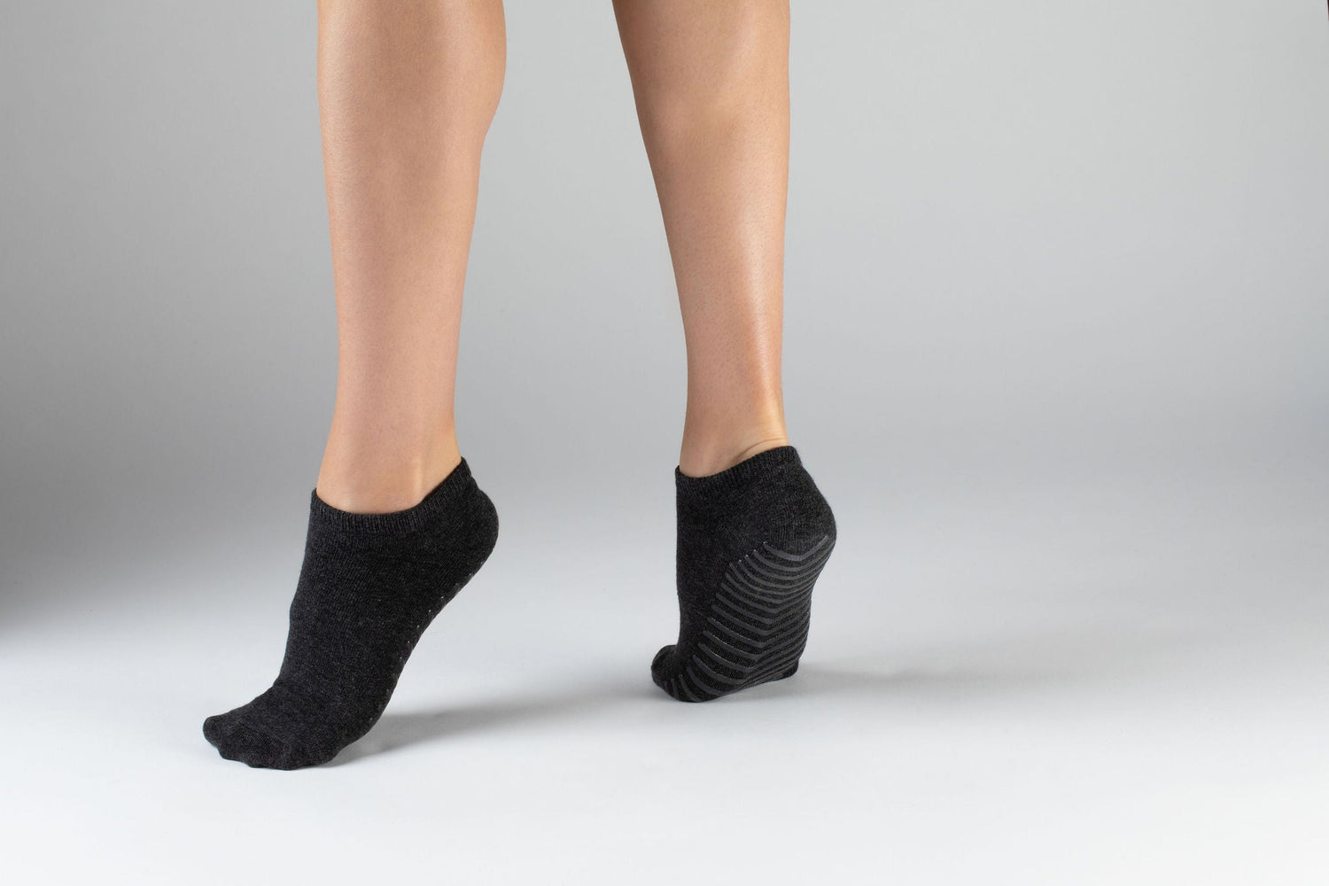 Women's Yoga Socks Non Slip Grips - Improved Stability & Comfort - 3 Pairs  - S/M