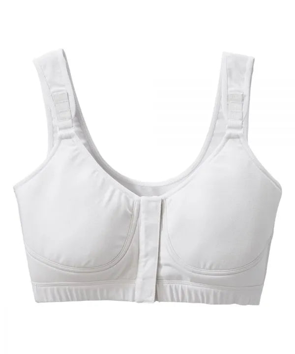 White bra with front open hooks