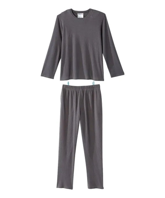 Men's Open Back Flannel Nightgown Bundle - 3 Pack - Silverts